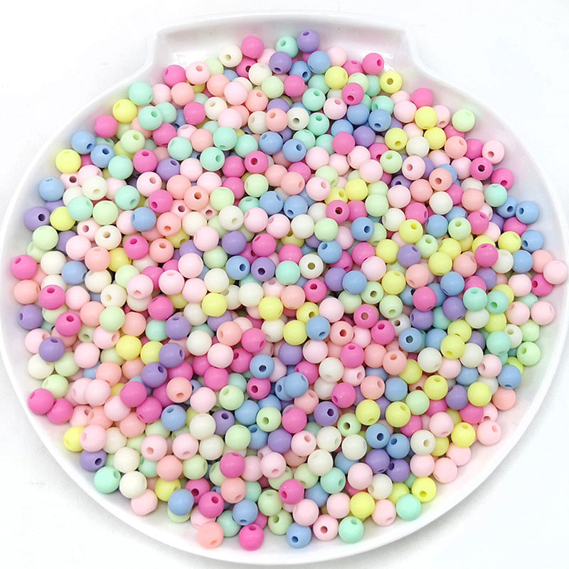 Wholesale 50PCS/PACK  Acrylic Round DIY Resin Beads